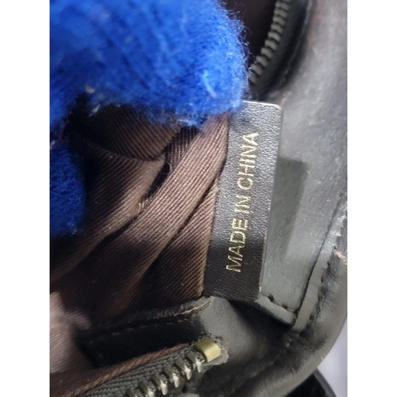 BURBERRY POCHETTE COATED CANVAS NOVA CHECK SHOULDER BAG DEEP BROWN - Picture 7 of 12